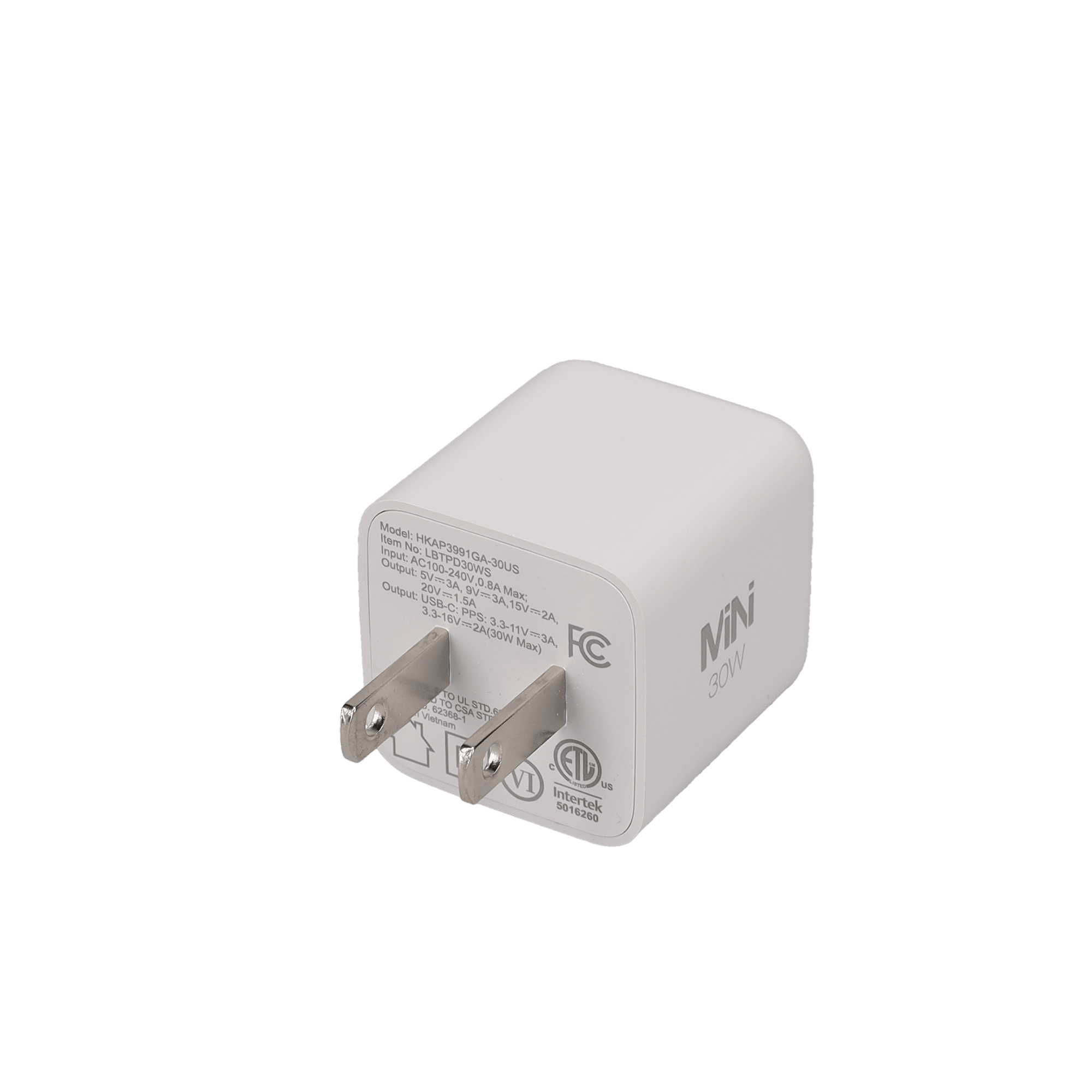 30W GaN PD Mini Wall Charger (GRS)
