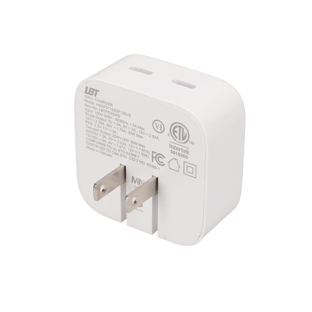 35W Dual-Port GaN PD Wall Charger (MiNi)