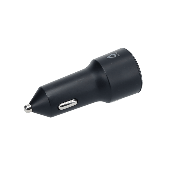 20W Dual Port Car Charger with 4ft Cable (USB-C to C)