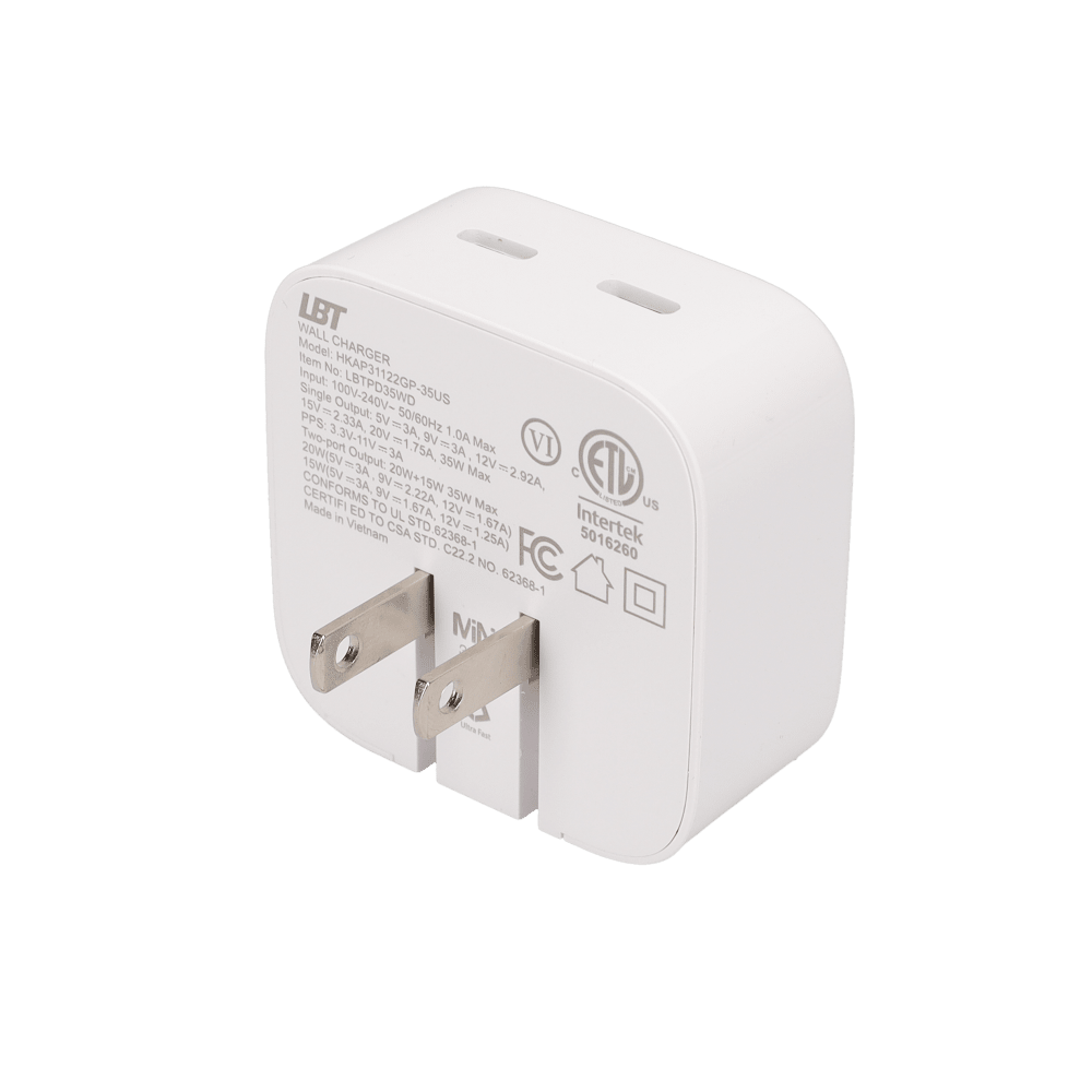 35W Dual-Port GaN PD Wall Charger (MiNi)