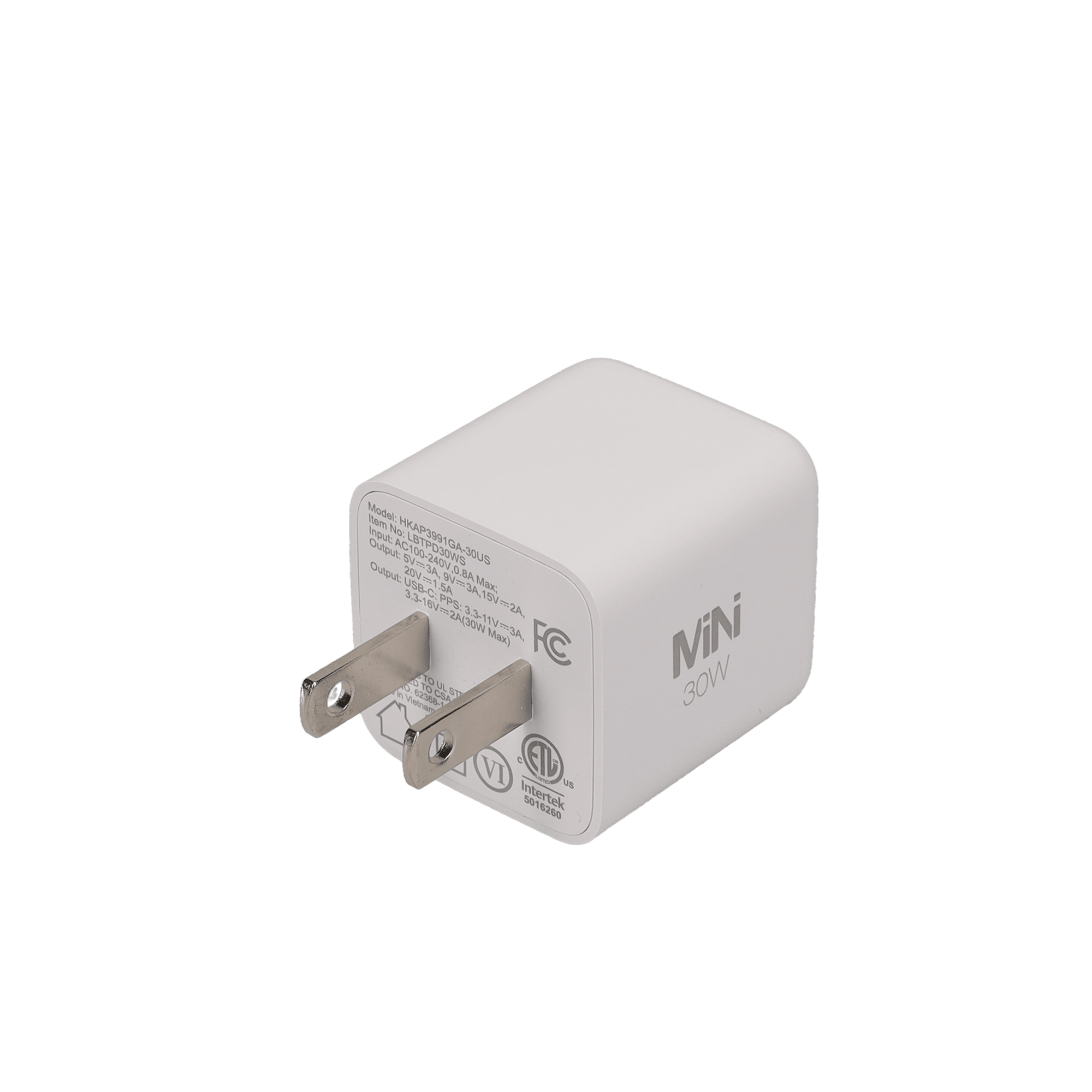 30W GaN PD Mini Wall Charger (GRS)
