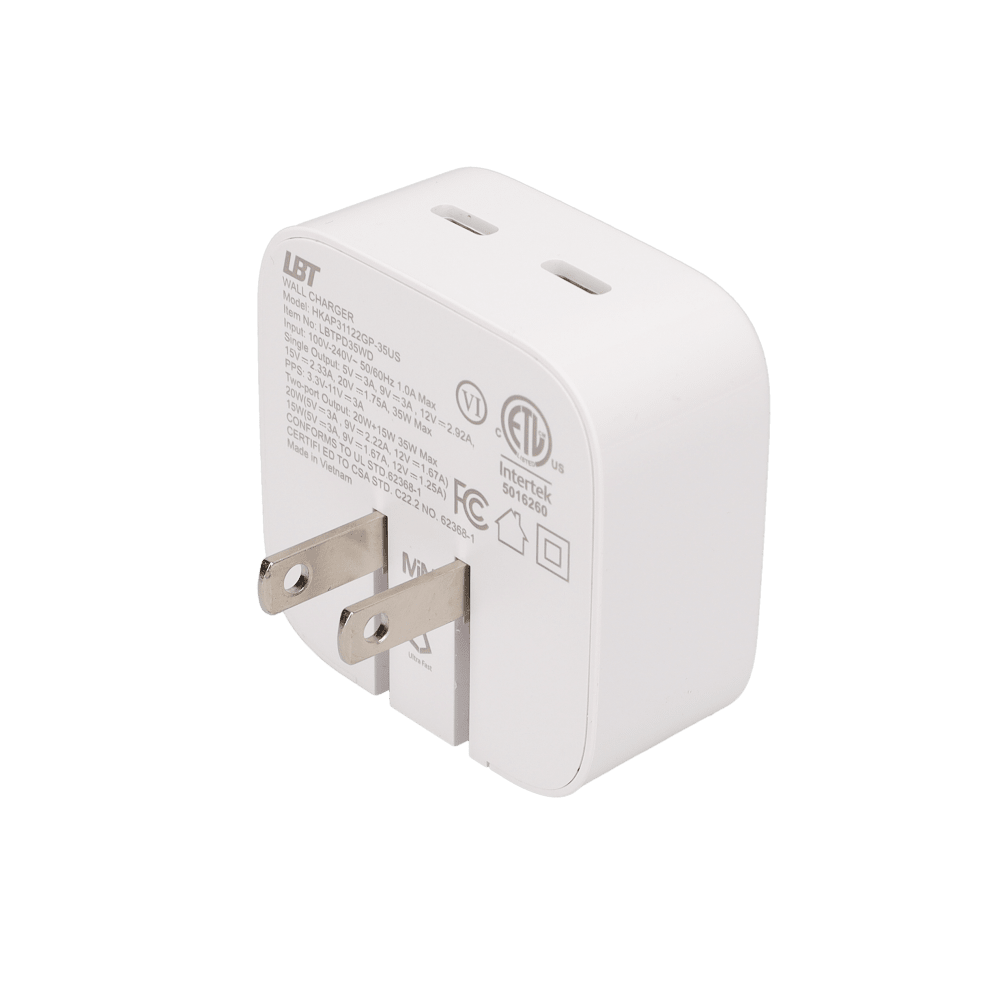 35W Dual-Port GaN PD Wall Charger (MiNi)