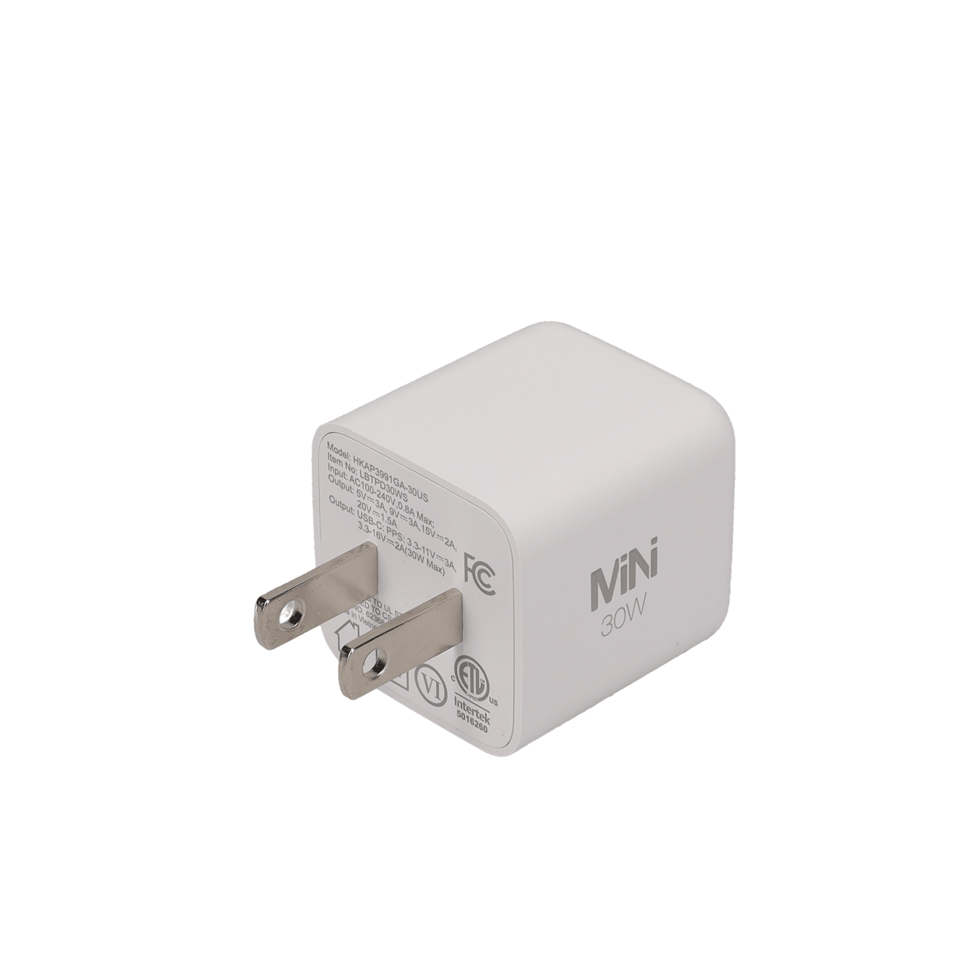 30W GaN PD Mini Wall Charger (GRS)