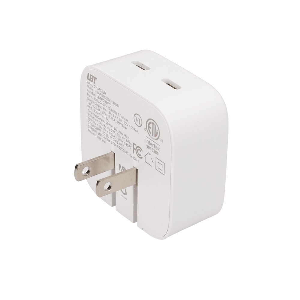 35W Dual-Port GaN PD Wall Charger (MiNi)