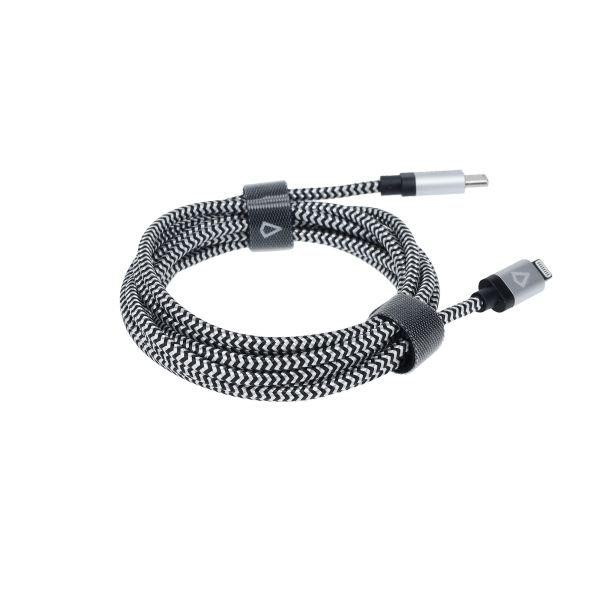 7 Ft. Braided Cable (USB-C to Lightning Cable)