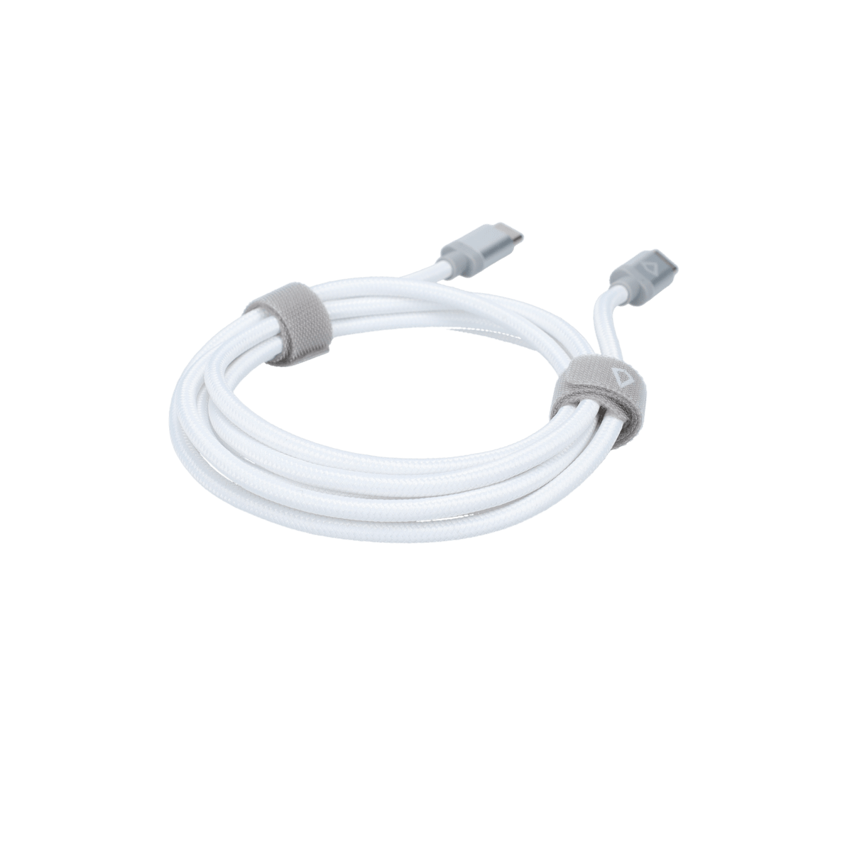5 Ft. Braided White Cable (USB-C to USB-C)