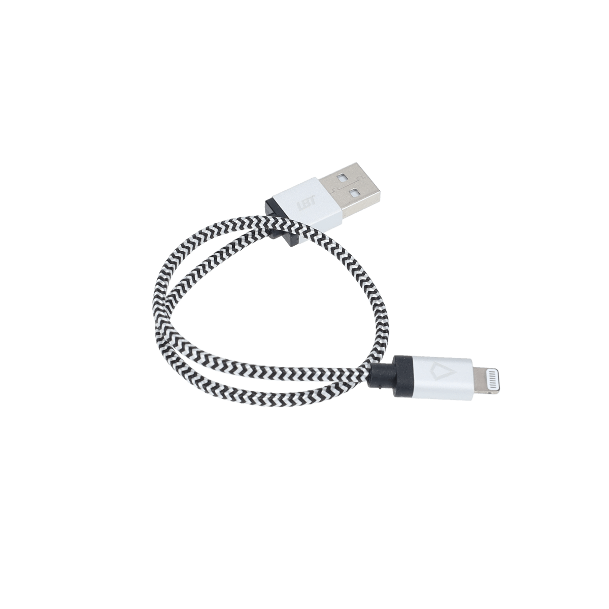 1 ft Braided Cable (USB-A to Lightning Cable)