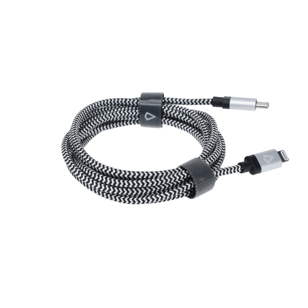 7 Ft. Braided Cable (USB-C to Lightning Cable)