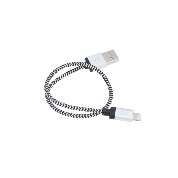 1 ft Braided Cable (USB-A to Lightning Cable)