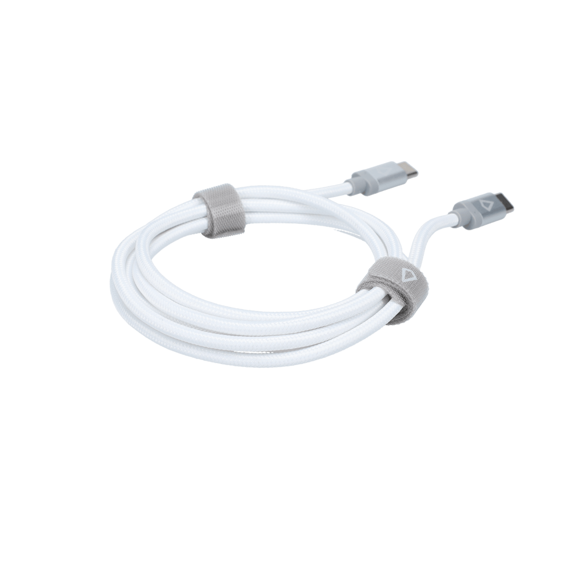5 Ft. Braided White Cable (USB-C to USB-C)