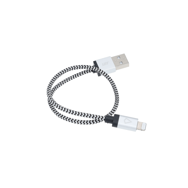 1 ft Braided Cable (USB-A to Lightning Cable)
