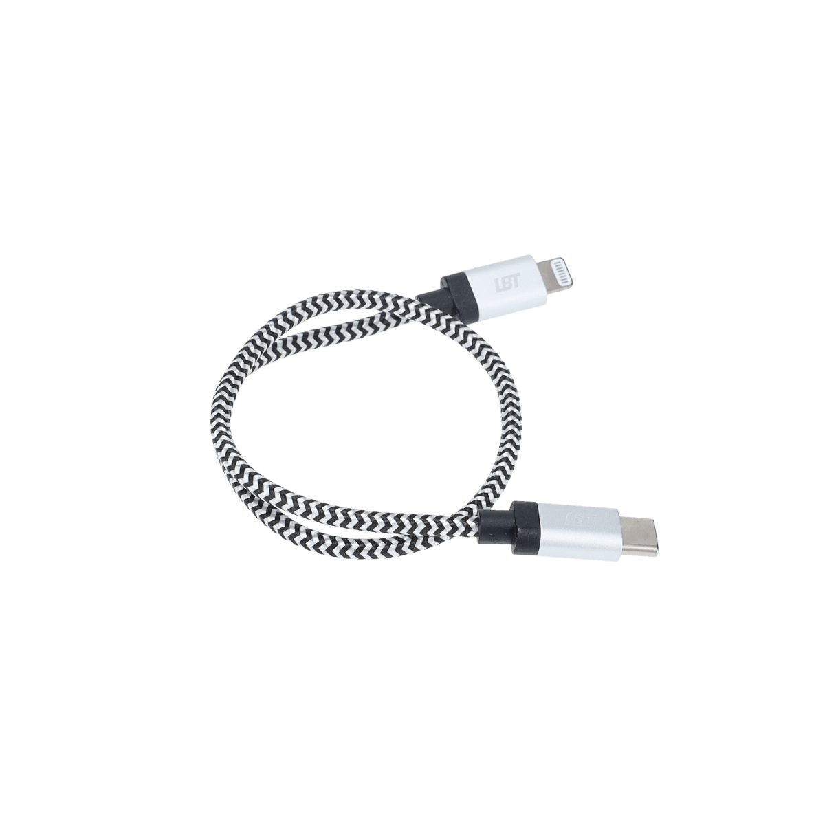 1 ft Braided Cable (USB-C to Lightning Cable)