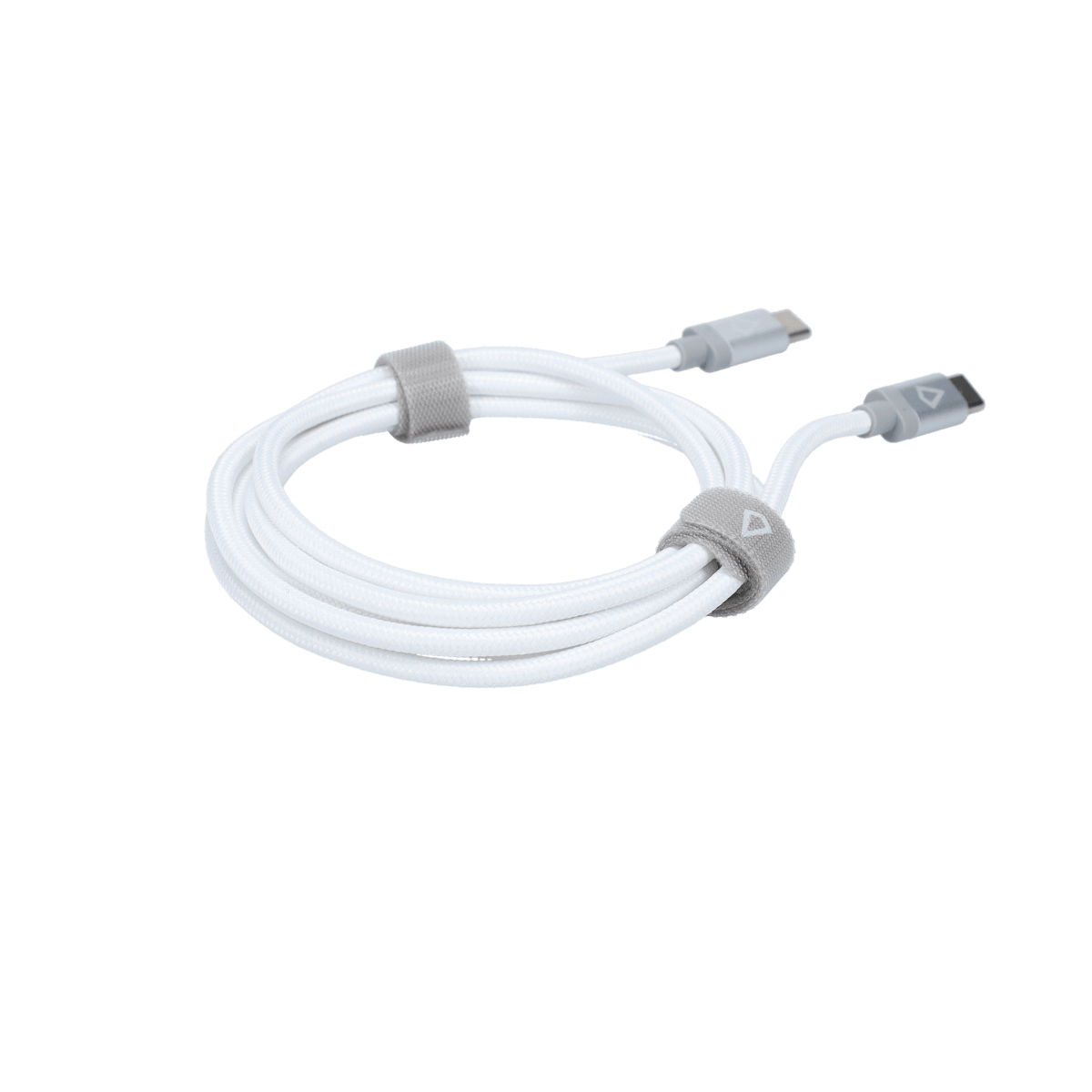5 Ft. Braided White Cable (USB-C to USB-C)