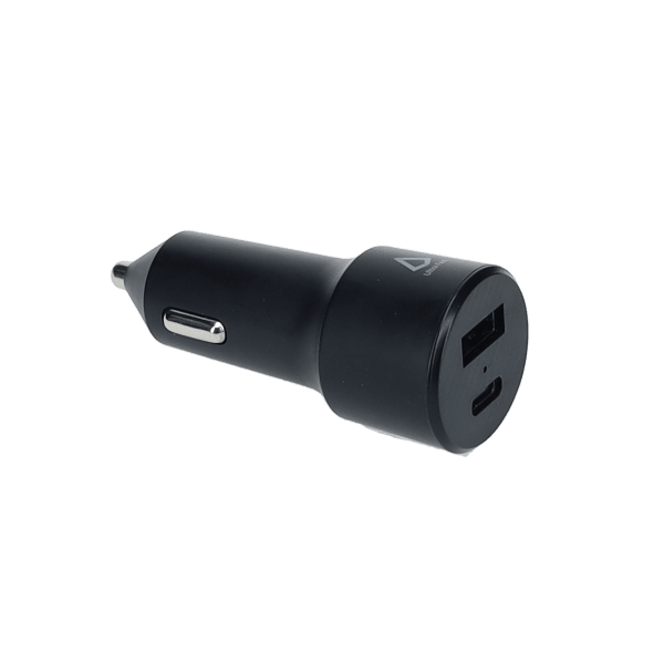 20W Dual Port Car Charger with 4ft Cable (USB-C to C)