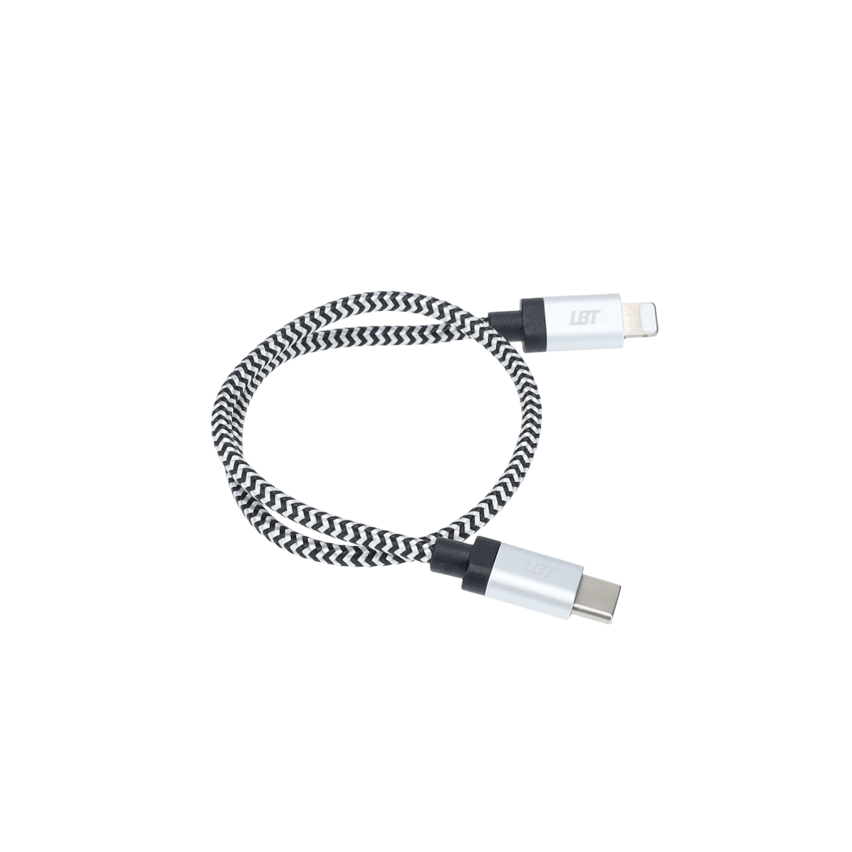 1 ft Braided Cable (USB-C to Lightning Cable)