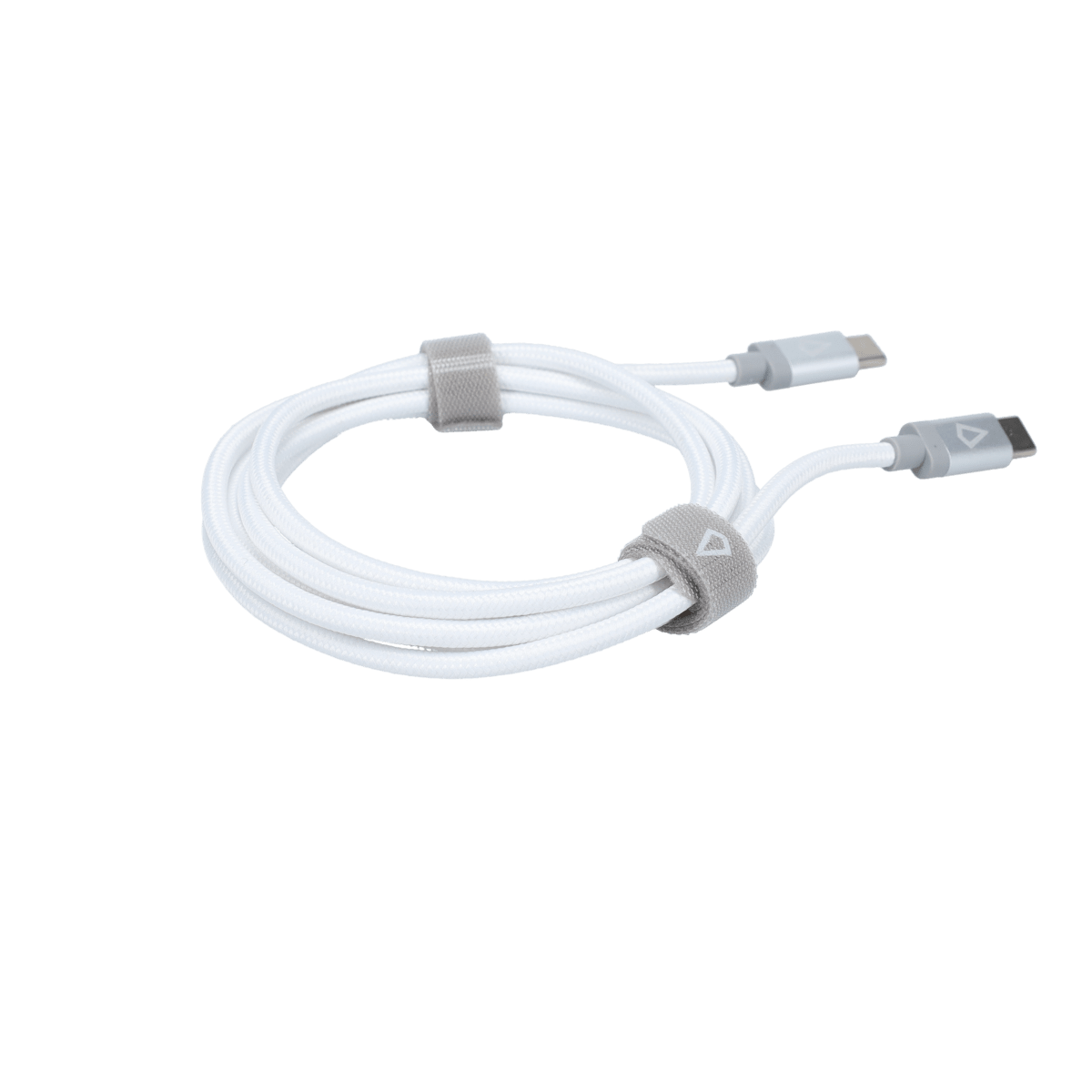 5 Ft. Braided White Cable (USB-C to USB-C)