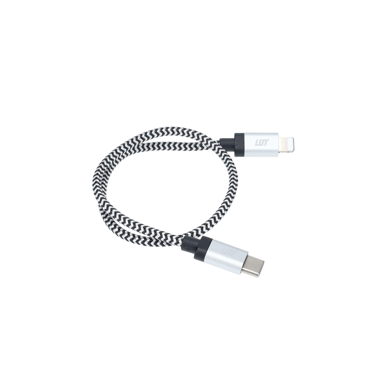 1 ft Braided Cable (USB-C to Lightning Cable)