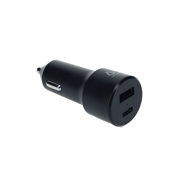 20W Dual Port Car Charger with 4ft Cable (USB-C to C)
