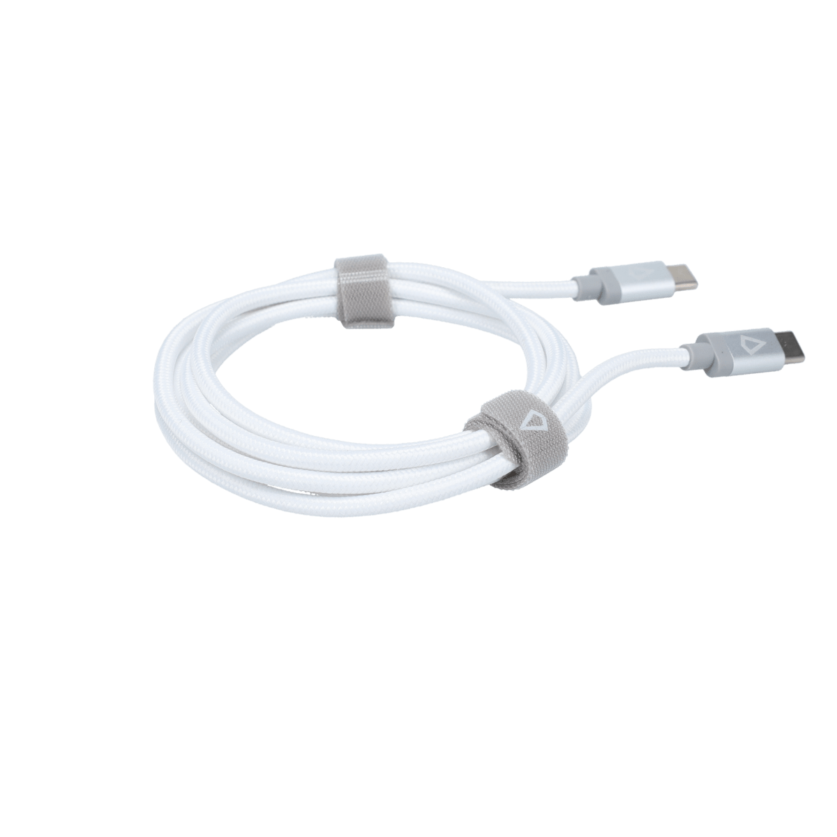 5 Ft. Braided White Cable (USB-C to USB-C)