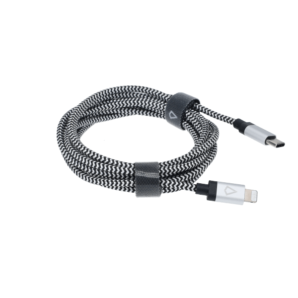 7 Ft. Braided Cable (USB-C to Lightning Cable)