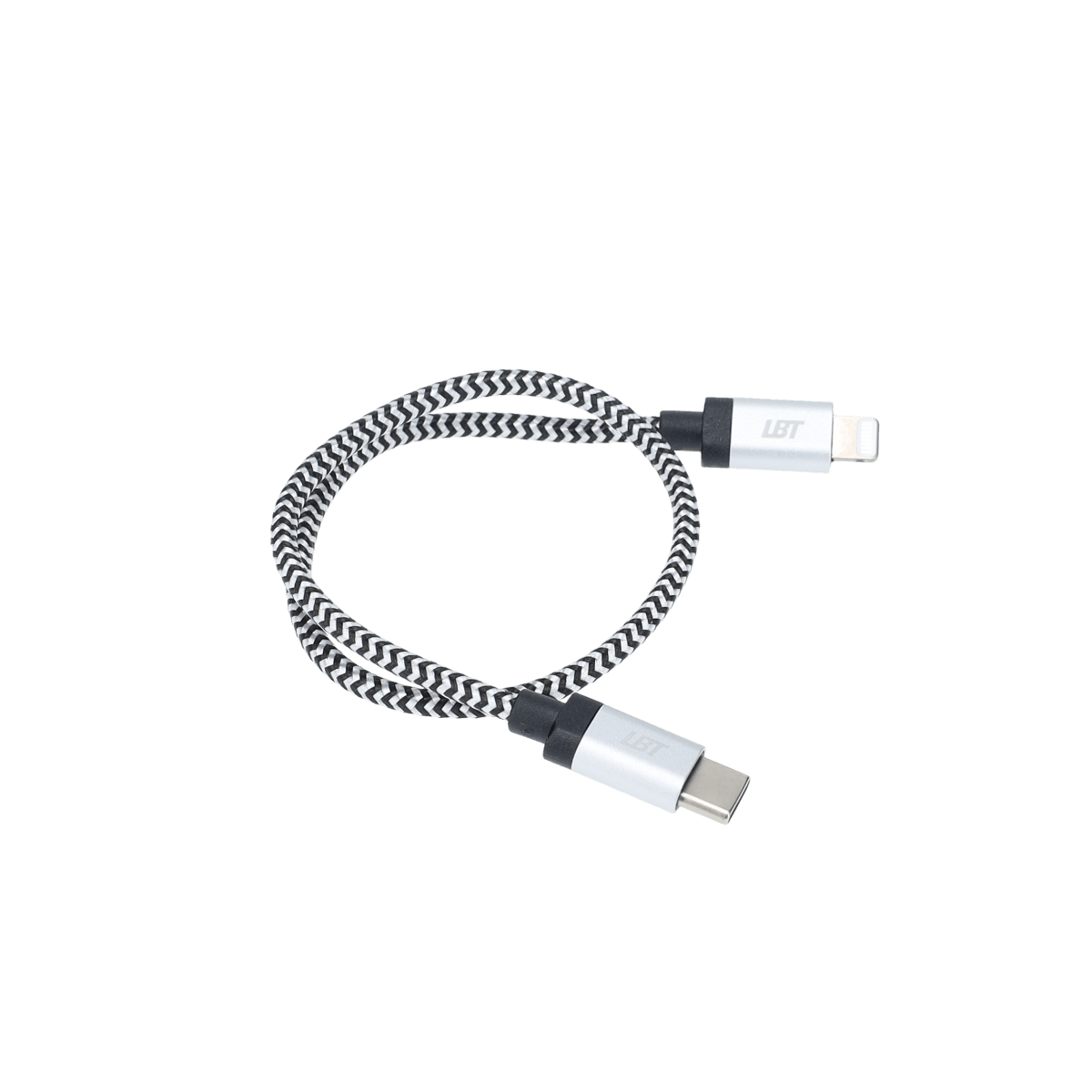 1 ft Braided Cable (USB-C to Lightning Cable)