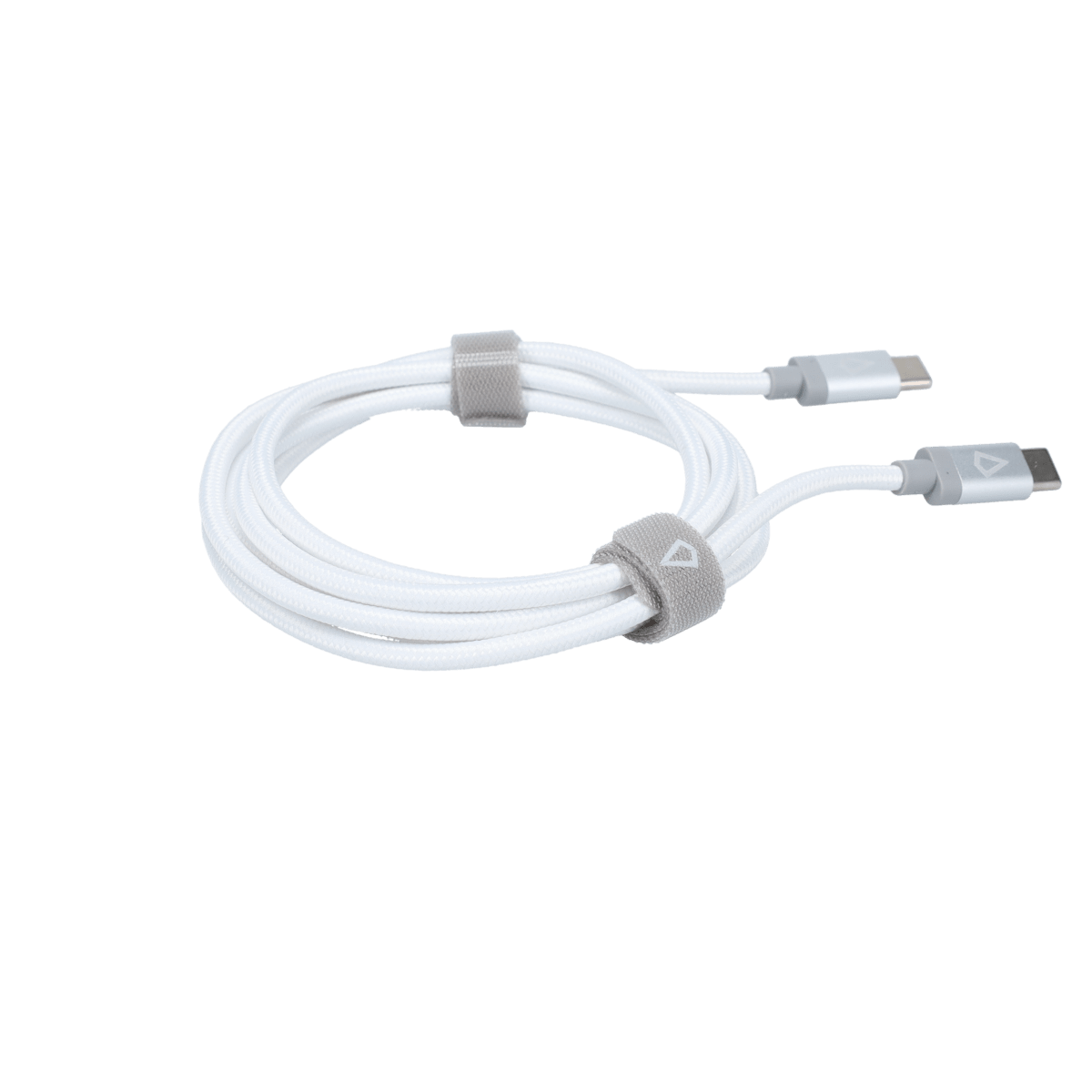 5 Ft. Braided White Cable (USB-C to USB-C)