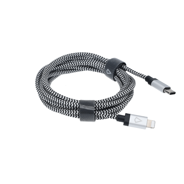 7 Ft. Braided Cable (USB-C to Lightning Cable)
