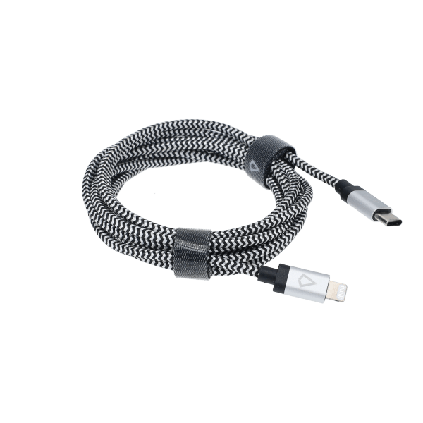 7 Ft. Braided Cable (USB-C to Lightning Cable)
