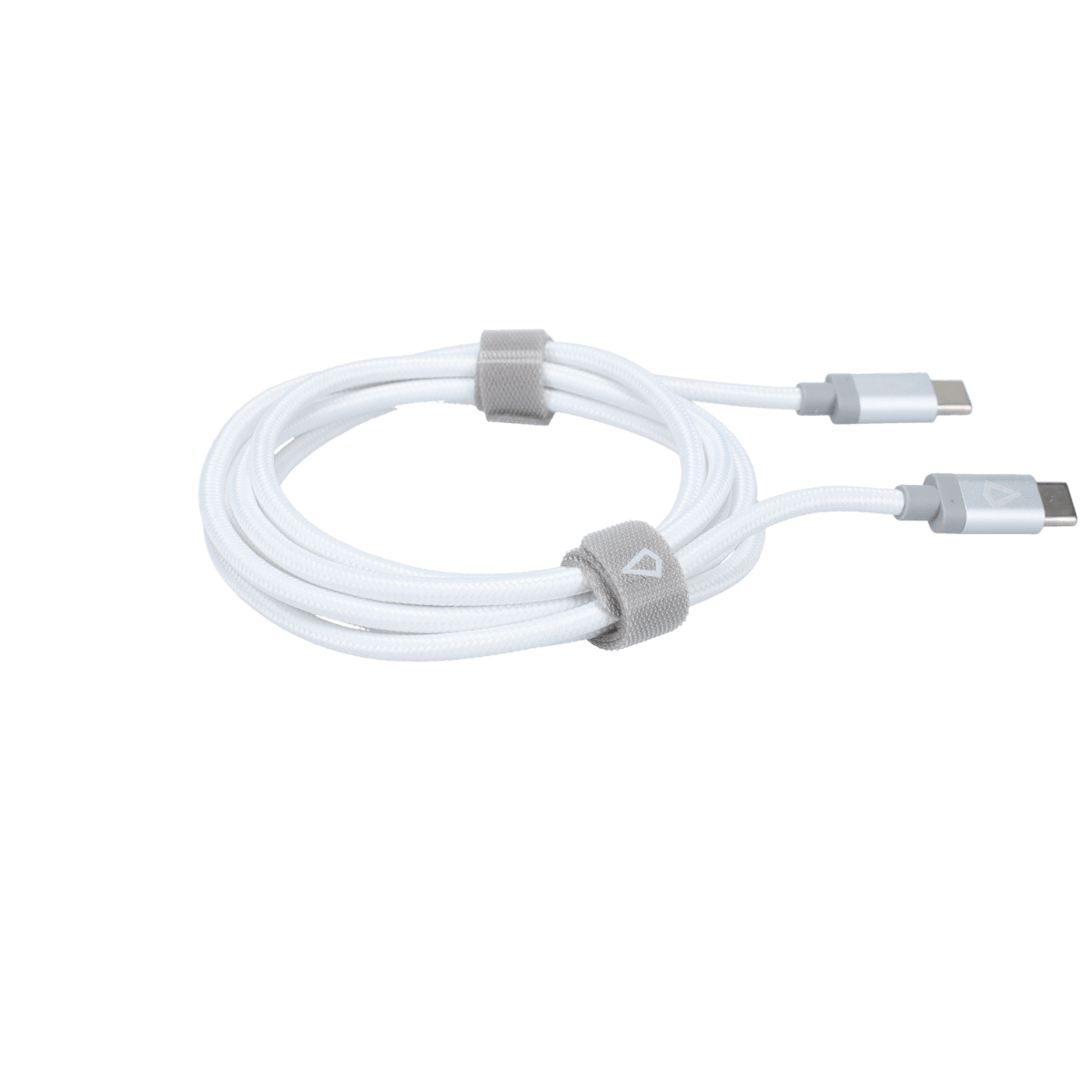 5 Ft. Braided White Cable (USB-C to USB-C)
