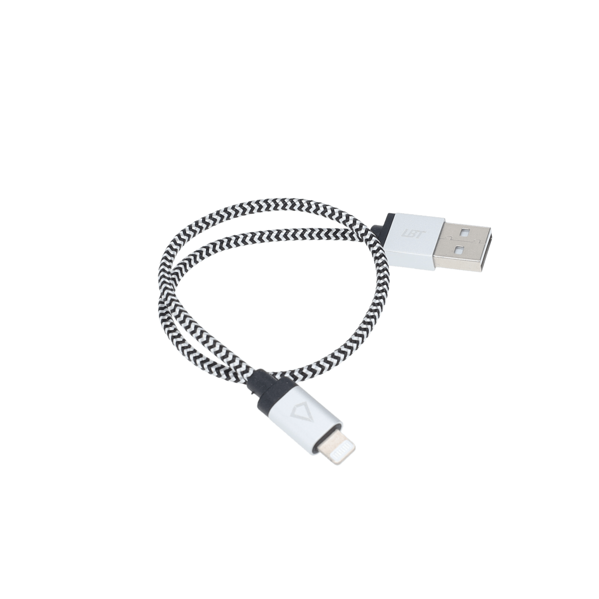 1 ft Braided Cable (USB-A to Lightning Cable)