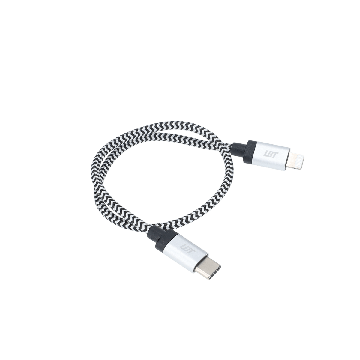 1 ft Braided Cable (USB-C to Lightning Cable)
