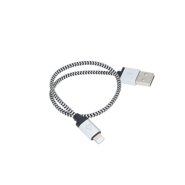 1 ft Braided Cable (USB-A to Lightning Cable)