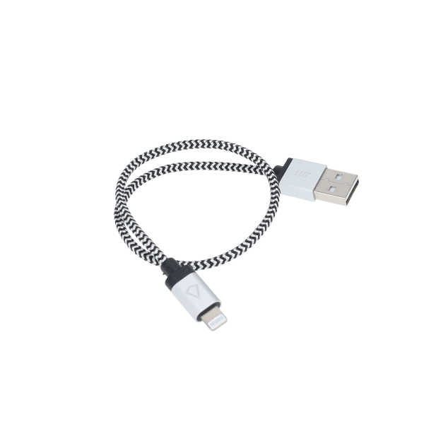 1 ft Braided Cable (USB-A to Lightning Cable)