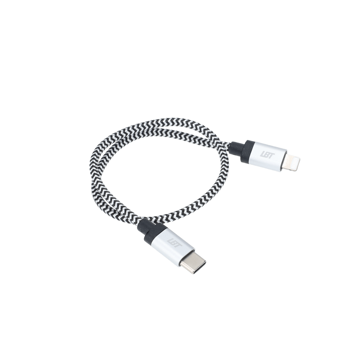 1 ft Braided Cable (USB-C to Lightning Cable)