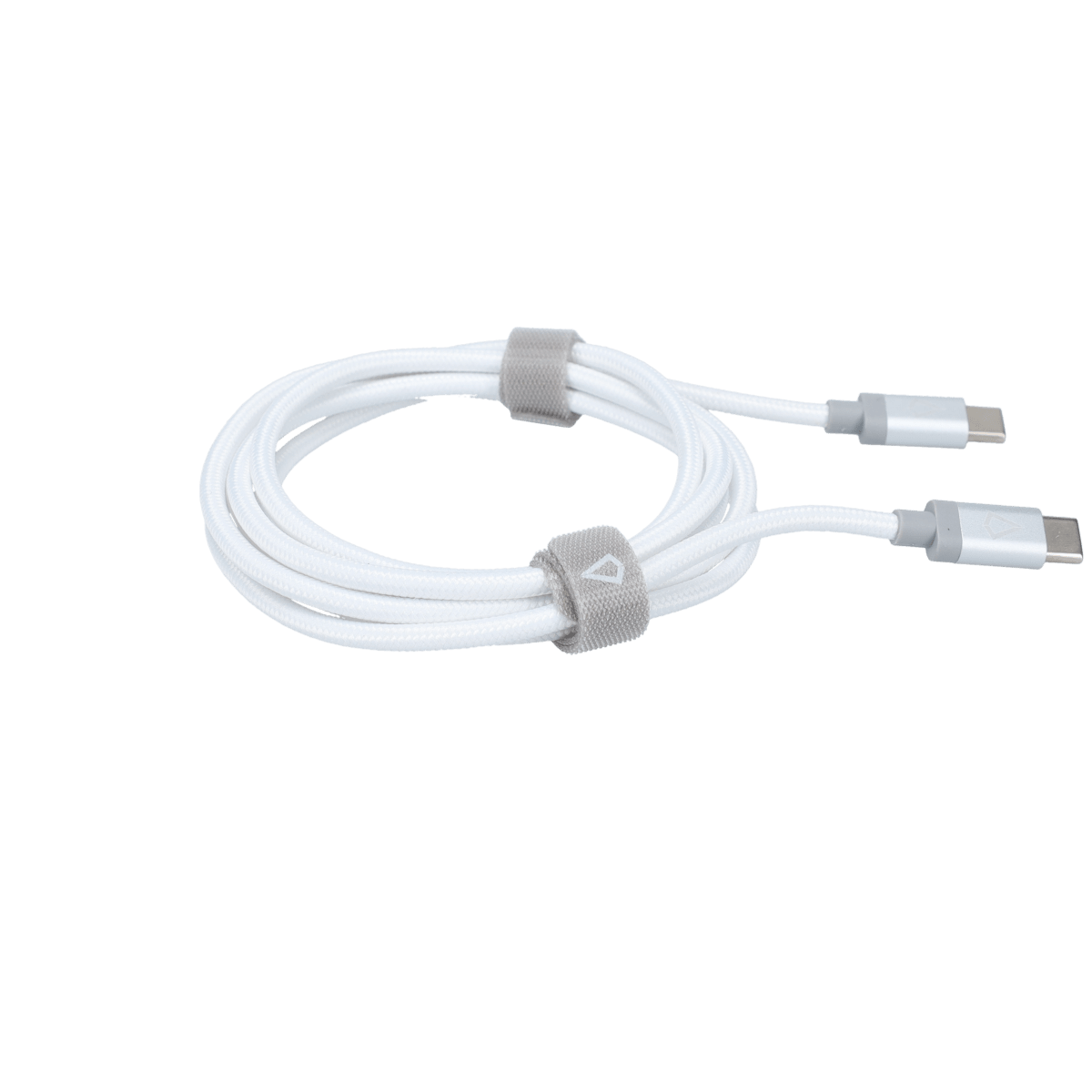 5 Ft. Braided White Cable (USB-C to USB-C)