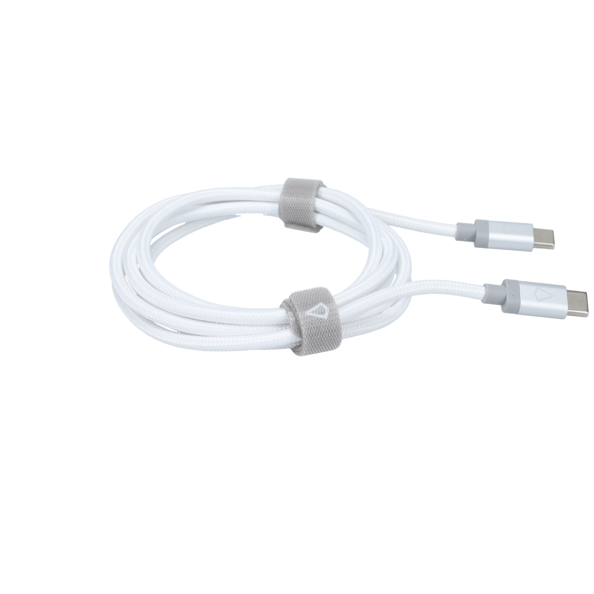 5 Ft. Braided White Cable (USB-C to USB-C)