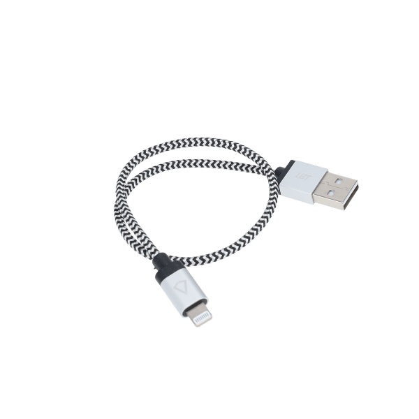 1 ft Braided Cable (USB-A to Lightning Cable)