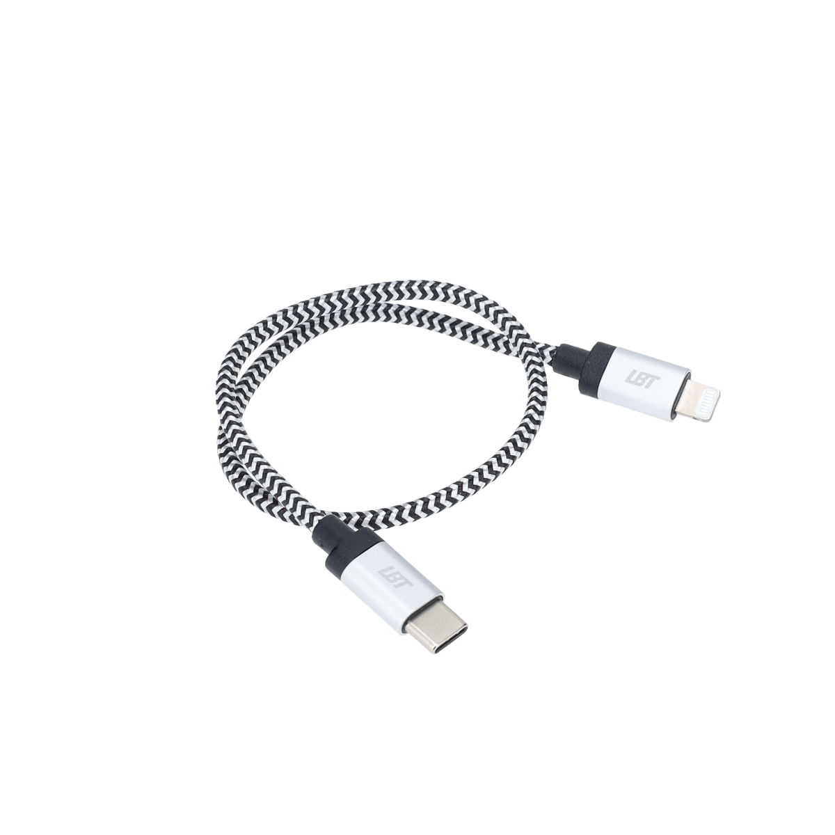 1 ft Braided Cable (USB-C to Lightning Cable)