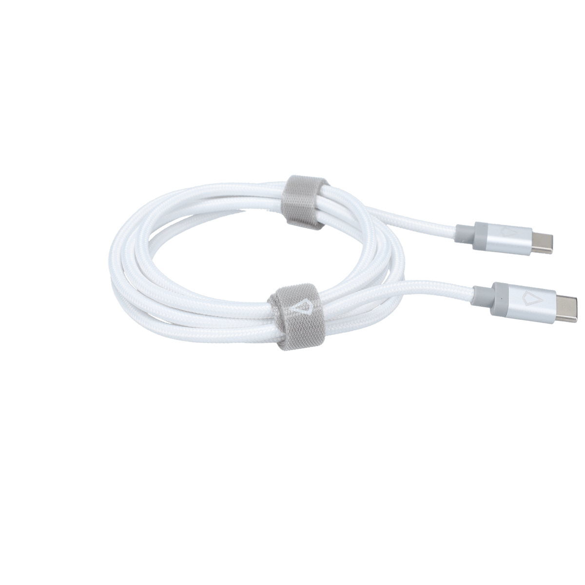 5 Ft. Braided White Cable (USB-C to USB-C)