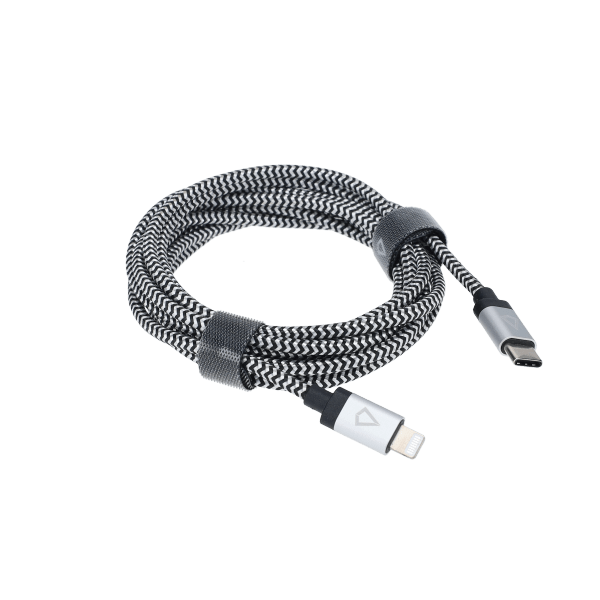 7 Ft. Braided Cable (USB-C to Lightning Cable)
