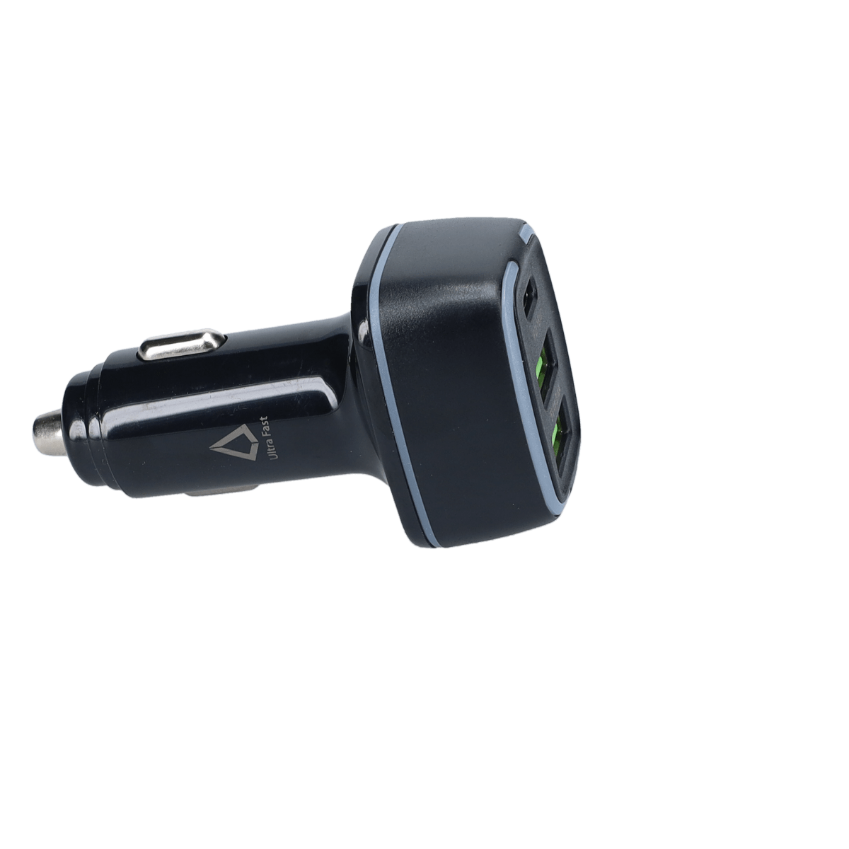 PD Car Charger with 2 extra USB-A ports (18W PD + 12W USB A)