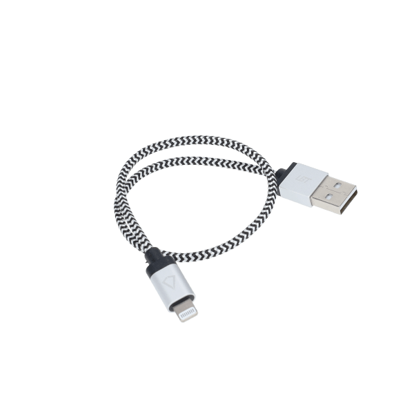 1 ft Braided Cable (USB-A to Lightning Cable)