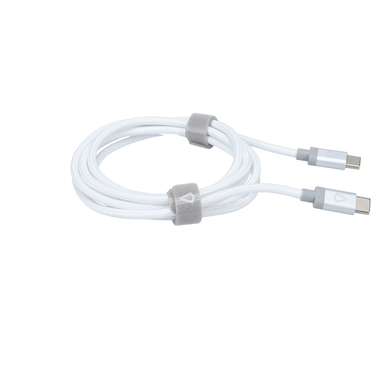 5 Ft. Braided White Cable (USB-C to USB-C)