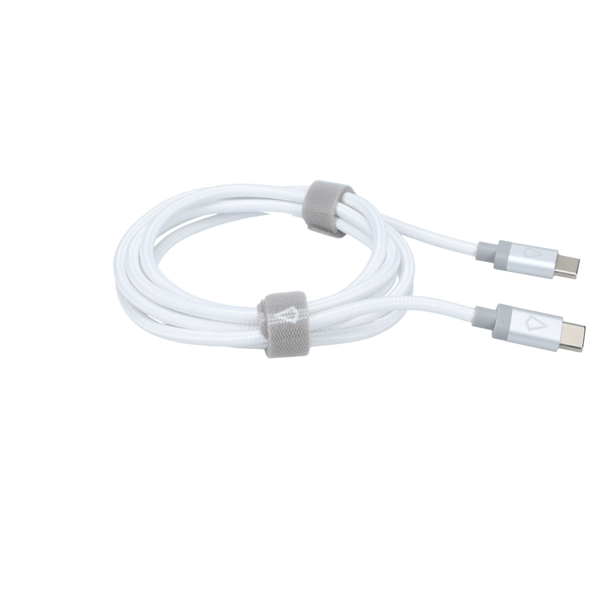 5 Ft. Braided White Cable (USB-C to USB-C)