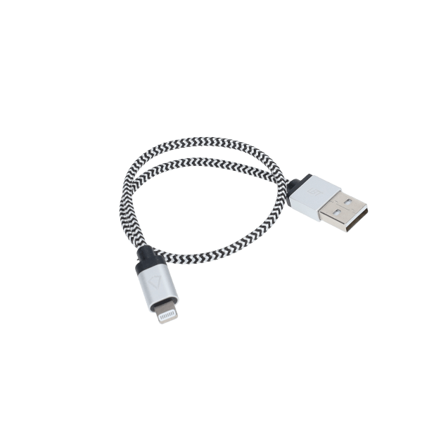1 ft Braided Cable (USB-A to Lightning Cable)