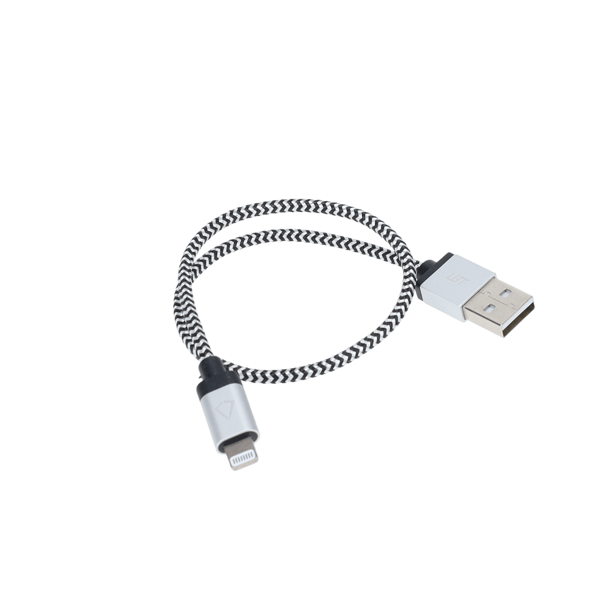1 ft Braided Cable (USB-A to Lightning Cable)
