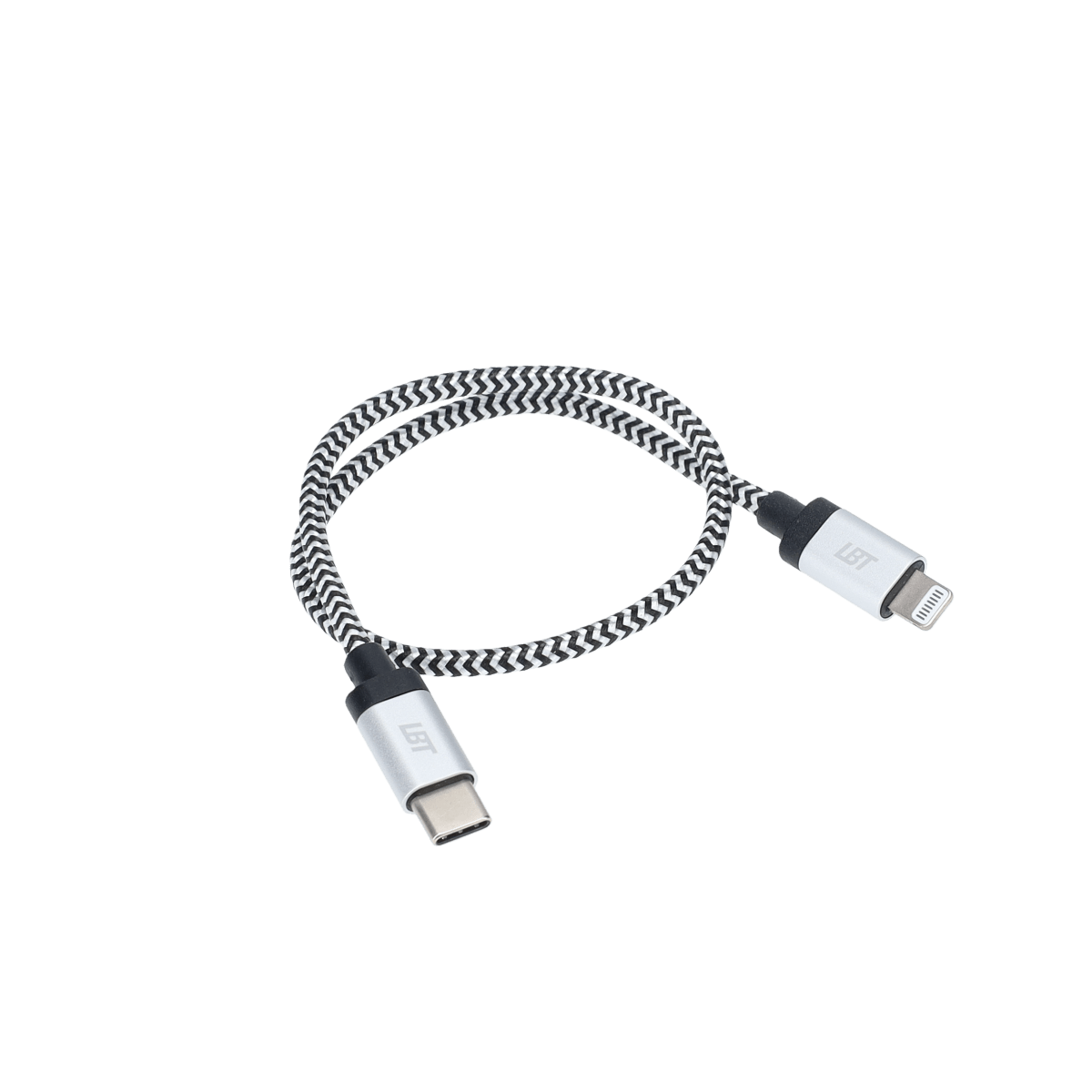 1 ft Braided Cable (USB-C to Lightning Cable)