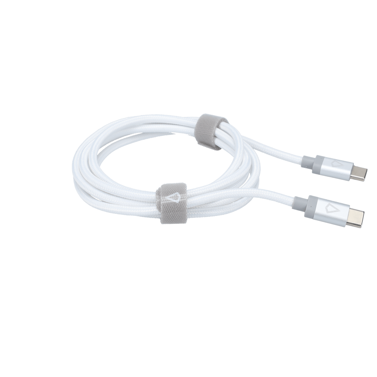 5 Ft. Braided White Cable (USB-C to USB-C)