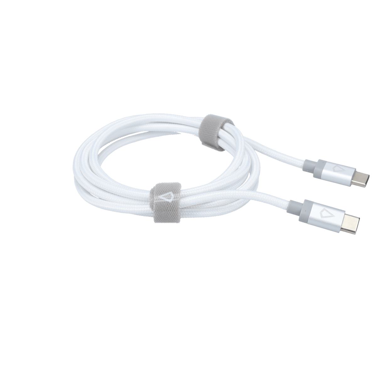 5 Ft. Braided White Cable (USB-C to USB-C)