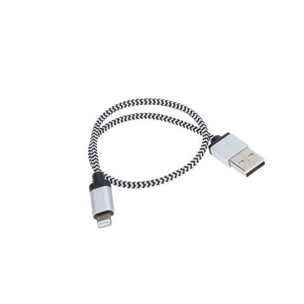 1 ft Braided Cable (USB-A to Lightning Cable)